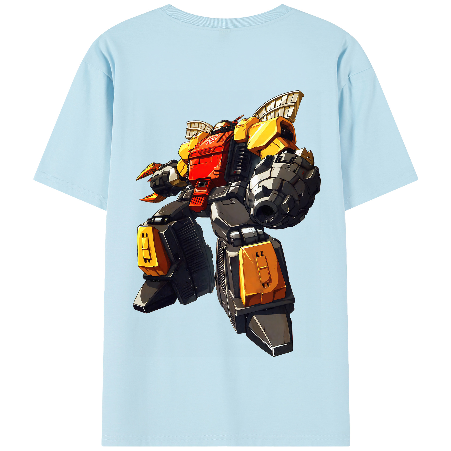 （画像用） Transformers トランスフォーマー 綿100％半袖Tシャツ（背面プリント）